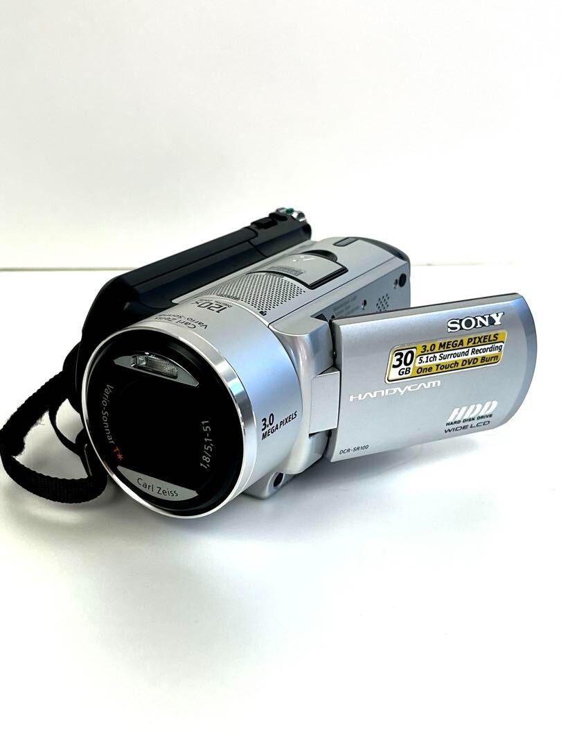 （美品）SONY HANDY CAM（ DCR-SR100） Sony DCR-SR100 30GB hard drive camcorder at Crutchfield