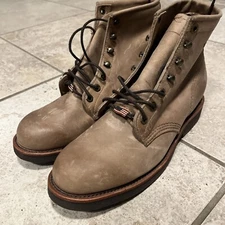 NEW Chippewa 20067 Men's Lace Up Leather Boots Tan Rodeo US Size 8.5D