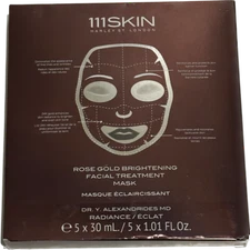 111SKIN Rose Gold Brightening Facial Treatment Mask 5 Count *NIB* Exp: 02/2025
