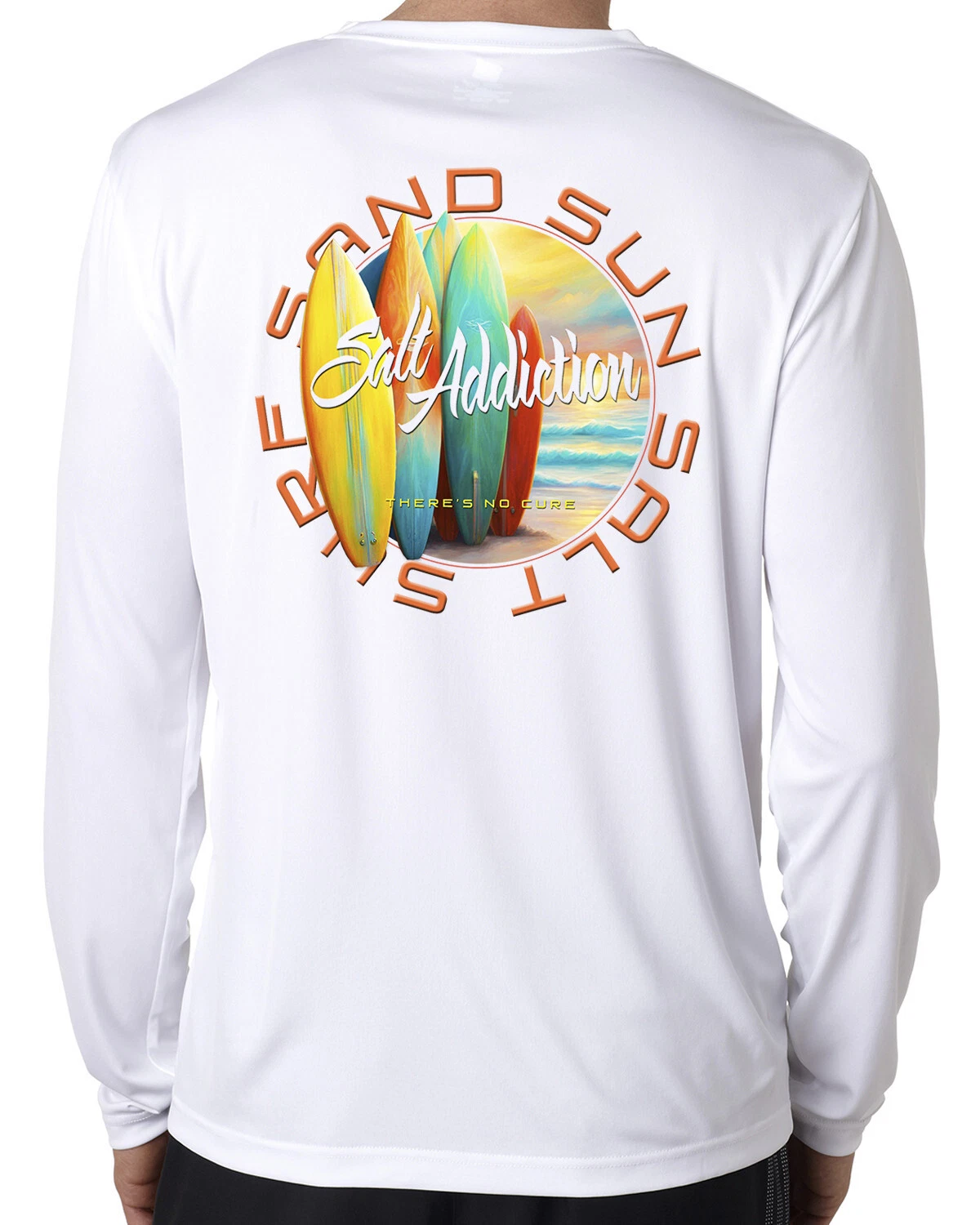 Surfboard Performance t shirt Salt Addiction fishing long sleeve 50+ uv