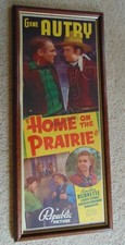 Original 1939 Home On The Prairie Gene Autry Signed Movie Poster Western Ciema
