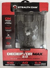 NEW STEALTH CAM DECEPTOR MAX 2.0 TRAIL CAMERA STC-DCPTRX2