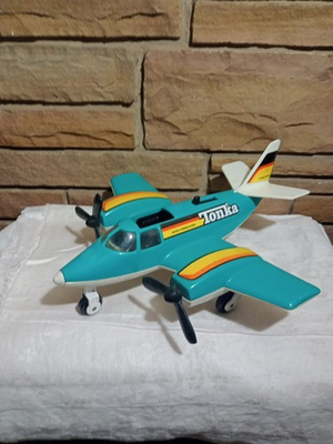 #ad 1979 Tonka Hand Commander Turbo Prop Airplane Plastic Blue Green. Parts. $25.00