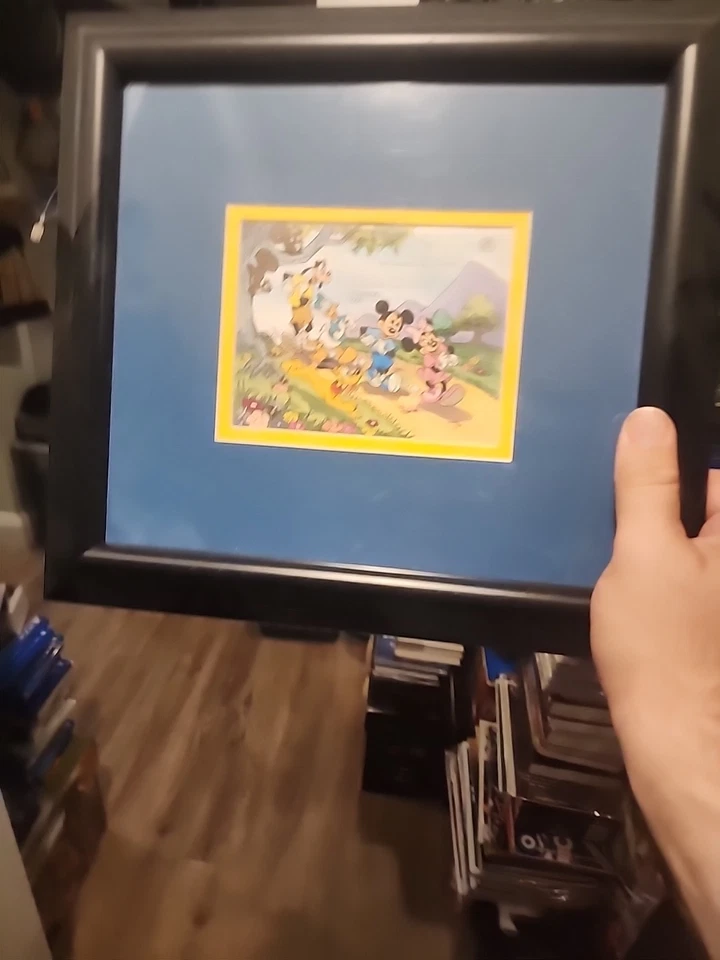 Mickey and FRIENDS POSTAGE STAMP IN FRAME Vintage Disney Collectible - Image 4 of 4