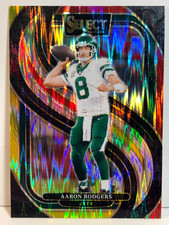 2024 Panini Select Premier Level Red/Yellow Prizm - AARON RODGERS #126- Jets
