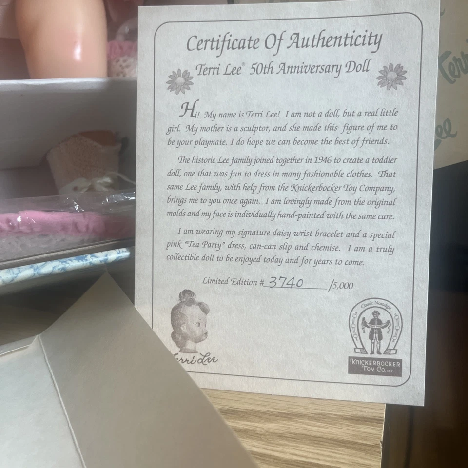 Muñeca de pelo rubio Terri Lee 16 pulgadas edición Límites vintage Foto 2 de 4