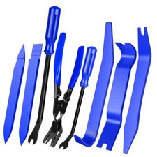 8Pcs Auto Trim Removal Tool Pry Tool Car Clip Plier Fastener Remover 8 PCS blue