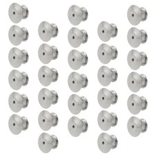 30pcs Metal Locking Pin Backs Locking Pin Keepers Pin Caps Ends Pin Locks