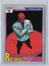 Marvel 1991 Super-Villains Red Skull Card #90