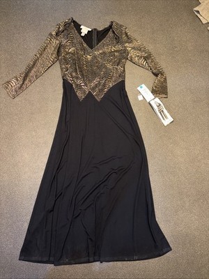 Nagelneu mit Etikett  ️ Seltener Fund Vintage Joseph Ribkoff Maxikleid.