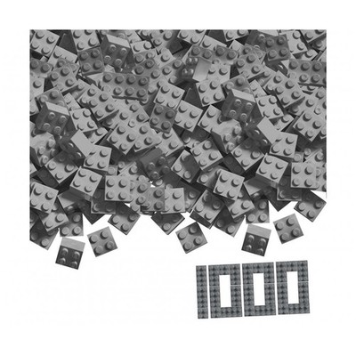 Simba Blox 1000 4er Bausteine grau Klemmbausteine Konstruktionsspielzeug