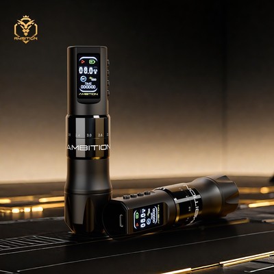 Ambition C2 Wireless Tattoomaschine 7 verstellbare Striche kernloser Motor 1600mAh