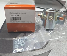 GENERAC GENUINE PARTS RELAY SOLENOID 12VDC PNL MNT g056739