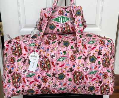 VERA BRADLEY HARRY POTTER TRAVEL DUFFEL BAG + COSMETIC CASE (SET
