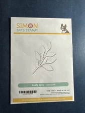NEW! Simon Says Stamp- LEAFY SPRIG Die - ~2”x3”