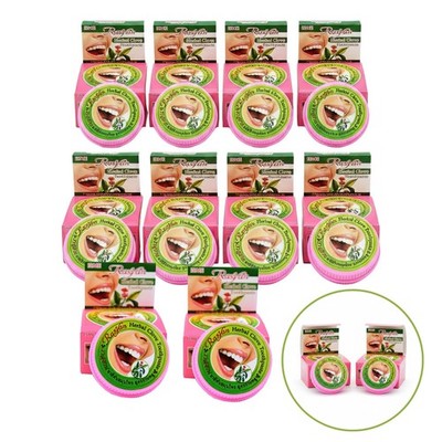 BUY 10 GET 2 FREE - Isme Rasyan Thai Herbal Clove Toothpaste 25g Full Size Set