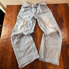 VIP Jeans Womens Size 7/28 Light Wash High Rise Wide Leg Baggy Denim Jeans