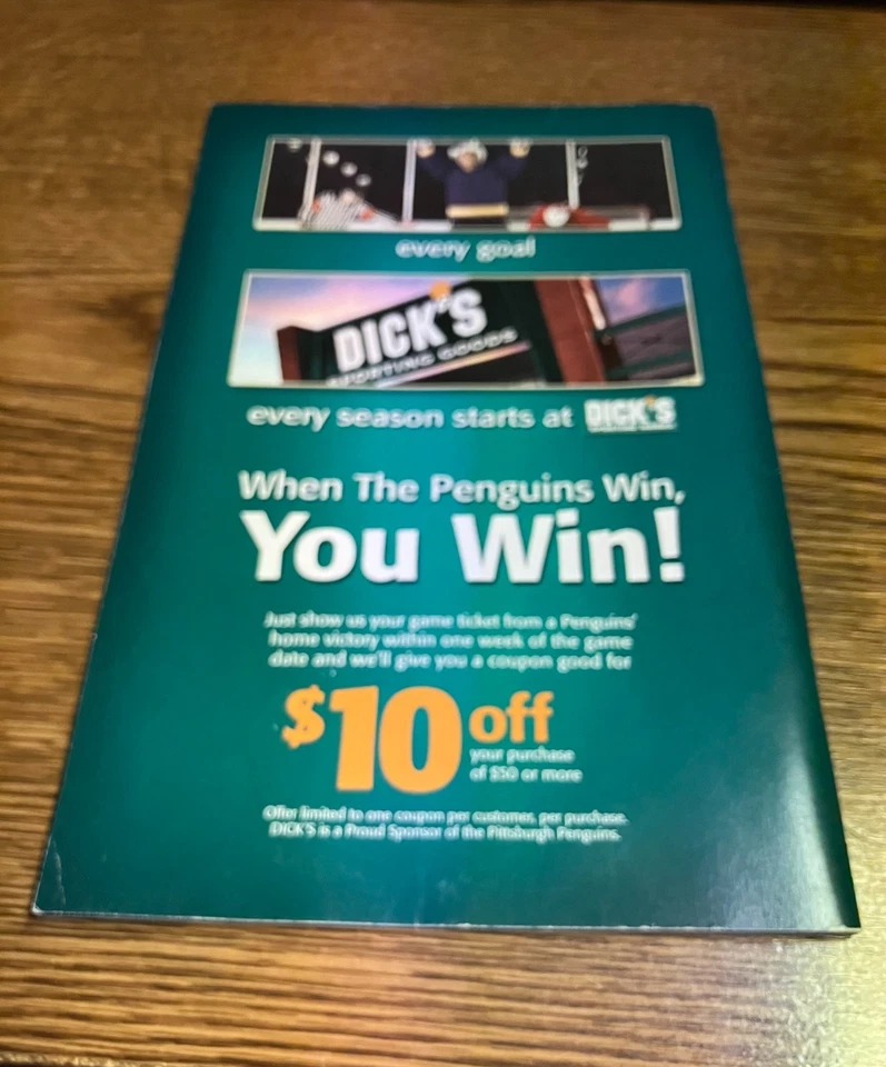 Pittsburgh Penguins, Sidney Crosby, FIRST Home Game Program, 10/08/05 vs Bruins - Image 4 of 4