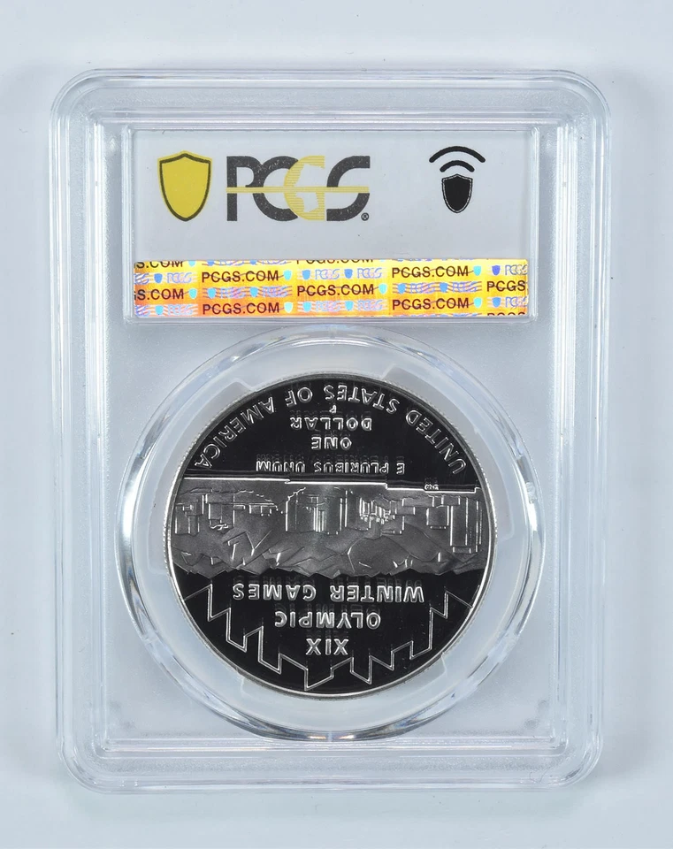 2002-P Winter Olympics Commemorative Dollar PR69 DCAM PCGS Blue Label *6796 - Image 2 of 4