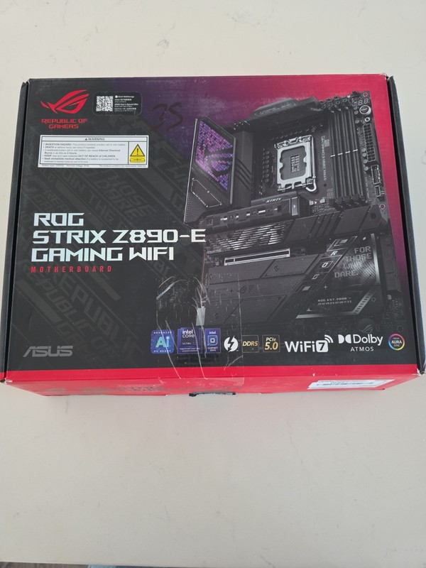 ASUS ROG Strix Z890-E Gaming Wi-Fi 7 Motherboard Intel LGA 1851, DDR5, ATX