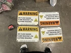 LOT OF 4! Vintage California Porcelain Signs & PGE Signs! ALL 4 PORCELAIN!!