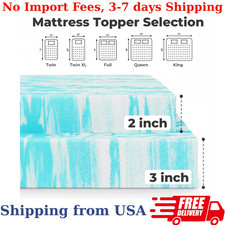 Alvantor 2/3 Inch Cooling Gel Memory Foam Mat...