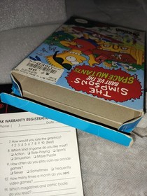 I Simpson Bart vs The Space Mutants NES scatola, manuale, solo inserti - senza gioco.