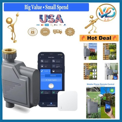 WiFi Sprinkler Timer Smart Water Timer for Garden Hose Zigbee Gateway Included