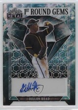 2023 Leaf Metal 1st Round Gems Water Wave /6 Dillon Head #1RG-DH1 Auto w5b