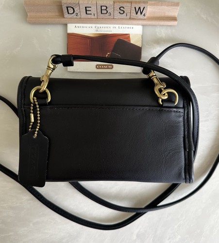 NOS COACH VINTAGE BLACK ENVELOPE SWING WALLET 4873 - Picture 4 of 23