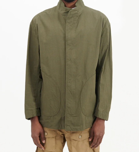 SAGE DE CRET MILITARY OLIVE JACKET CO/NY RIPSTOP COTTON SIZE M JAPAN MSRP $532