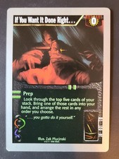 If You Want It Done Right Netrunner CCG 1996 WOC