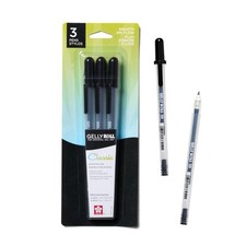 Sakura Gelly Roll Pens Pack of 3 Classic Black Ink Varied Line Sizes