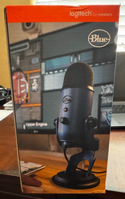 Logitech BLUE YETI PREMIUM MULTI PATTERN USB Microphone (Blackout) BRAND NEW