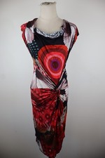 DESIGUAL VESTITO SMANICATO DONNA TG M WOMAN CASUAL VINTAGE DRESS ABITO ADERENTE