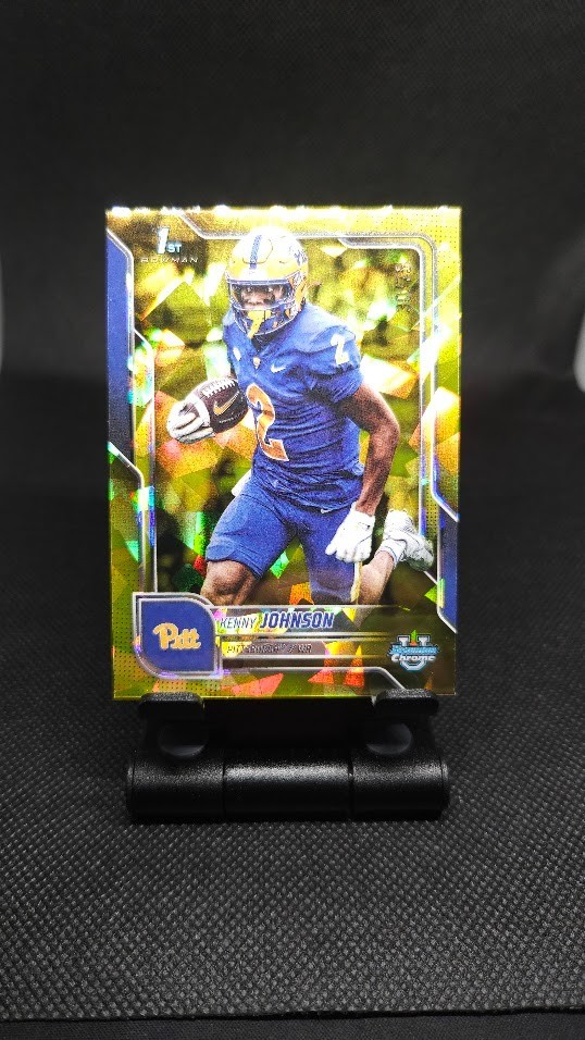 2025 Bowman Chrome U Sapphire - Kenny Johnson #87 1st Bowman Yellow /75
