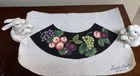 Boots Bailey Hand Painted Needlepoint Canvas Fruit Peach Grapes Lamp Shade Cover