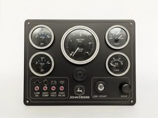 John Deere Black Marine Panel - 5 Premier Gauges W/trans Oil Pressure (usa Made)