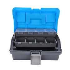 Fishing Tackle Box ABS ThreeLayer Fishing Gears Storage Box With Ergonomic