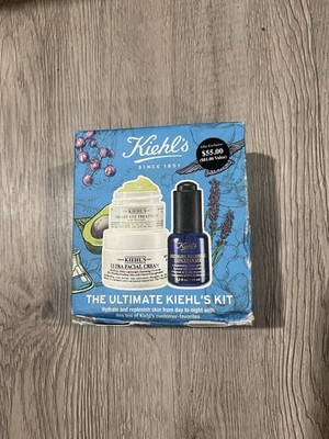 Kiehl's Ultimate Kit Hydrating Moisturizer Eye Treatment Face Cream & Oil Set