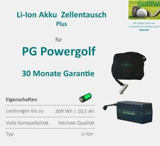 Zellentausch (PLUS) und Reparatur von Golf Trolley Li-Ion Akku f&uuml;r PG PowerGolf