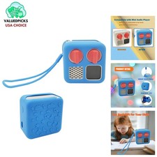 Kids-Friendly Blue Silicone Cover for YOTO Mini Audio Player - Easy Carry