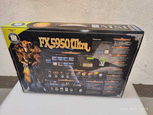 New MSI GeForce FX5950 Ultra OVP AGP super rare Sammlerauflösung - Photo 4/16