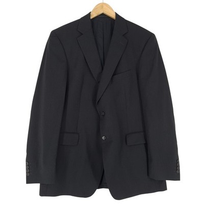 Strellson Blazer Jacket Virgin Wool Black Qk9 Size EU 52 UK/US 42
