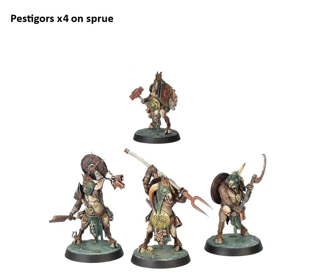 Figurines Warhammer – Démons De Nurgle – Immonde, Nurgling, Nuée – Métal OOP (Occasion, Démonté)