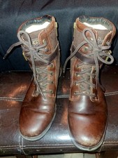 Ugg Marela Combat Biker Boots Leather Women's Size 8