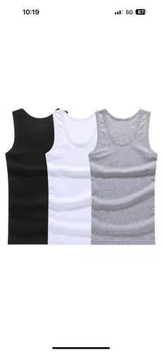 6 Pieces Black 3xL A Shirt/ Tang Top Special Last Of Inventory Best Quality - Picture 5 of 7