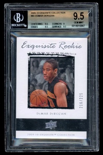 2009-10 Upper Deck Exquisite Collection DeMar DeRozan Rookie RC /225 BGS 9.5