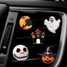 ZOSTLAND Grimace Pumpkin Car Air Vent Clip Decoration,Odd Car Air Fresheners,Ter