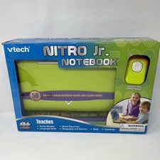 Vtech Nitro Jr. Notebook Electronic Education Laptop Computer Junior & Mouse NEW